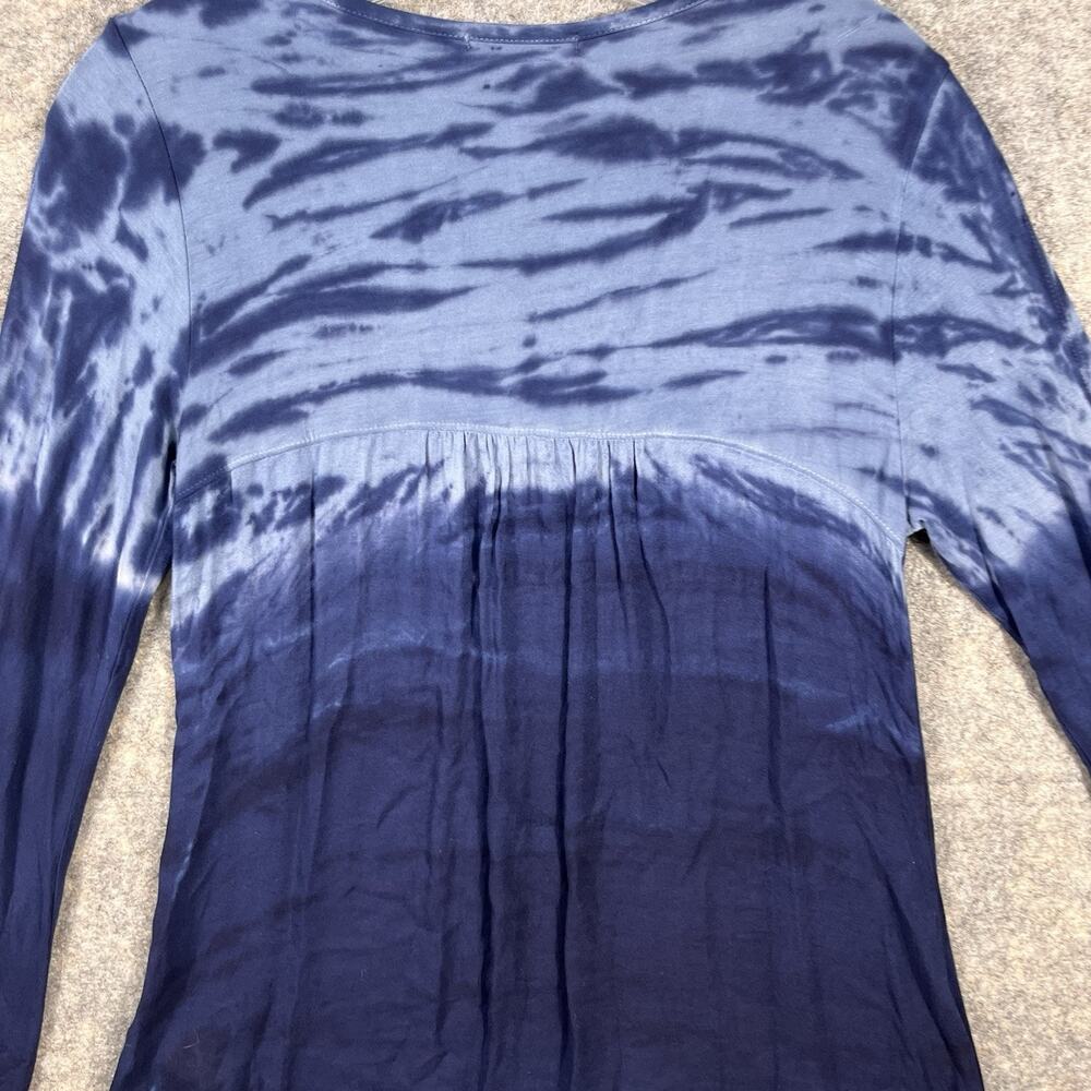 Red Haute Womens blue tie dye Pullover Top‎ Shirt S - Picture 8 of 9